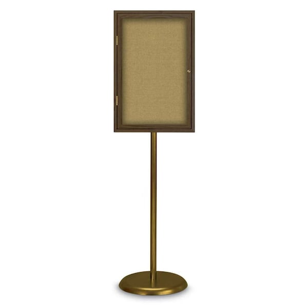 Corkboard, Triple Door, Radius Frame, 96x48", Satin/Amethyst